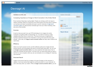 Increasing Importance of Image to Word Converter in the Online World