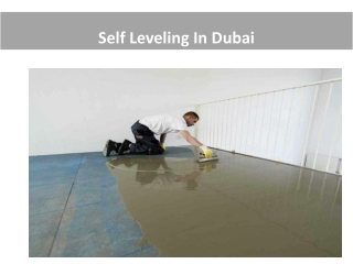 Self LevelingIn Dubai