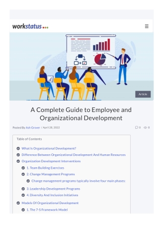A Complete Guide to Employee and Organizational Development
