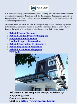 Rebuilding Landed Properties