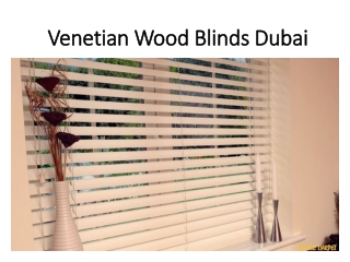 Venetian Wood Blinds Dubai