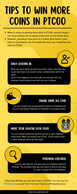 Tips To Win More Coins In PTCGO