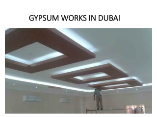 GYPSUM WORKS IN DUBAI