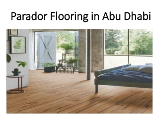 Parador Flooring in Abu Dhabi