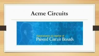 Best Quality Printed Circuit Board in India