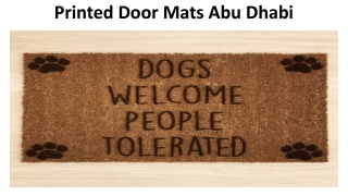 Printed Door Mats Abu Dhabi