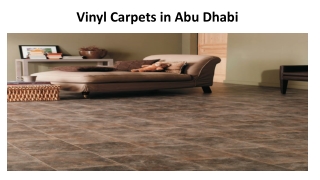 Vinyl Carpets in Abu Dhabi