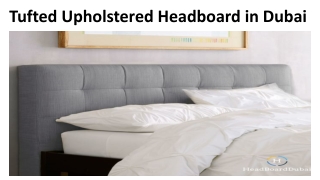 Tufted Upholstered Headboard in Dubai