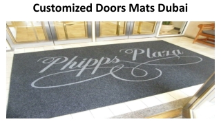 Customized Doors Mats Dubai