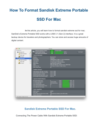 [solved] Format Sandisk Extreme Portable Ssd For Mac | Quick Ways
