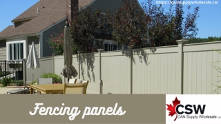 No.1 Fence Panels Suppliers in Canada- CAN Supply Wholesale