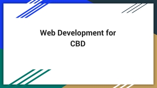 Web Development for CBD