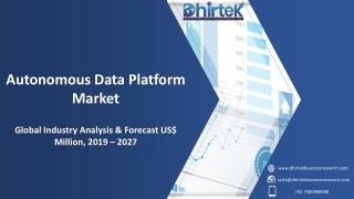 Autonomous Data Platform Market