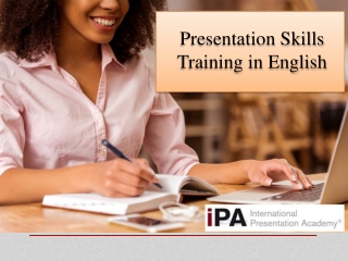 Presentation Skills Training in English
