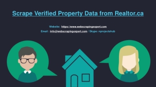 Scrape Verified Property Data from Realtor.ca