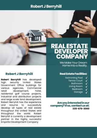 Robert J Berryhill  Real Estate Developer Company