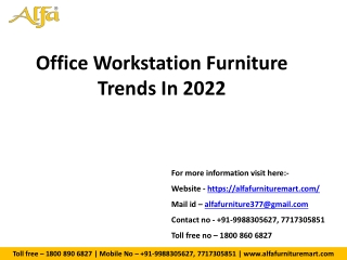 Office Workstation Furniture Trends In 2022