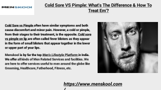 Cold Sore VS Pimple: What's The Difference & How To Treat Em'?