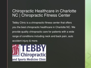 Chiropractic Healthcare in Charlotte NC | Chiropractic Fitness Center