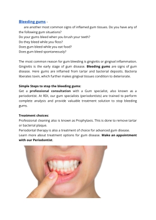 Bleeding gums