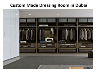 Custom Made Dressing Room in Dubai