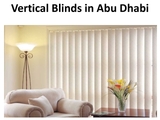 Vertical Blinds in Abu Dhabi