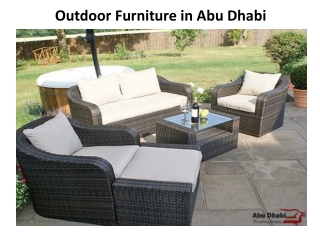 Outdoor Furniture in Abu Dhabi