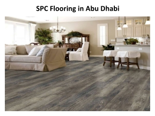 SPC Flooring in Abu Dhabi