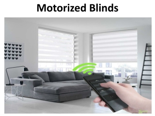 Motorized Blinds