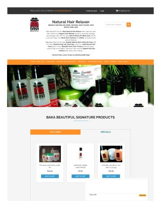 Buy the best quality natural hair relaxer