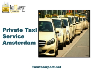 Private taxi service Amsterdam
