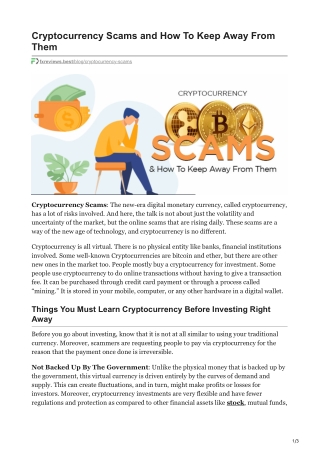 fxreviews.best-Cryptocurrency Scams and How To Keep Away From Them