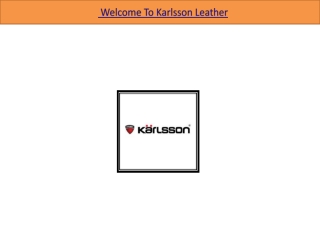 Custom Leather Sofas - Karlsson Leather