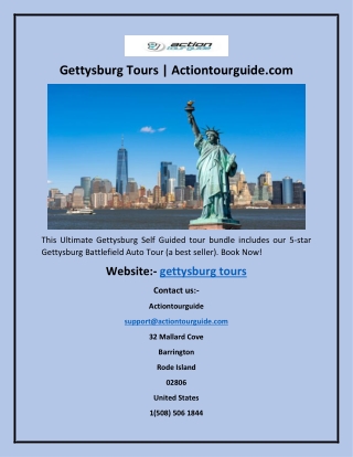 Gettysburg Tours | Actiontourguide.com