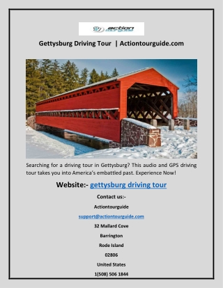 Gettysburg Driving Tour  | Actiontourguide.com
