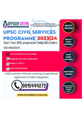 Top IAS Coaching In Chandigarh Officer Bitiya