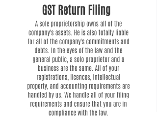 GST Return Filing