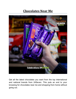 Chocolates Near Me