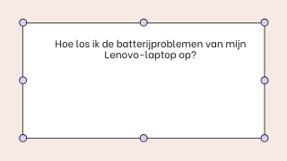 Hoe los ik de batterijproblemen van mijn Lenovo-laptop op