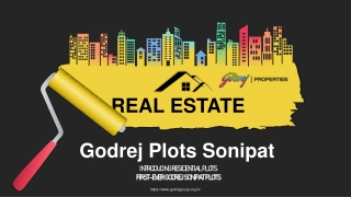 INTRODUCING RESIDENTIAL PLOTS At Sonipat