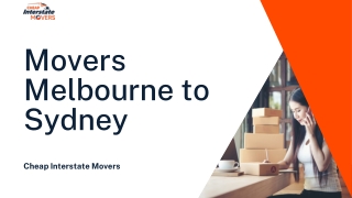 Movers Melbourne to Sydney | Cheap Interstate Movers