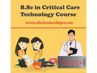 B.Sc in Critical Care Technology Course