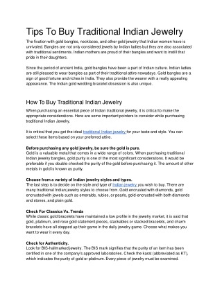 Tips To Buy Traditional Indian Jewelry.docx