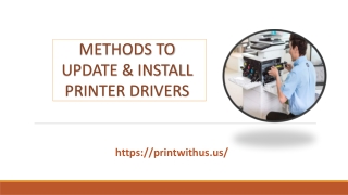 Methods to Update Printer Drivers in Windows