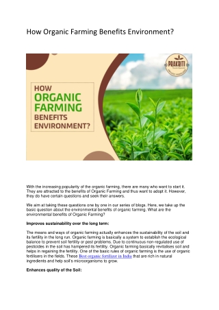 Best organic fertilizer in India