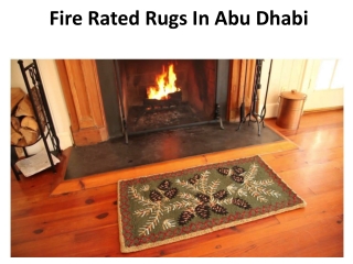 Fire Rated Rugs In Abu Dhabi