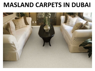 MASLAND CARPETS IN DUBAI