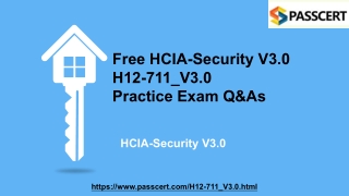 2022 Update H12-711_V3.0 HCIA-Security V3.0 Dumps