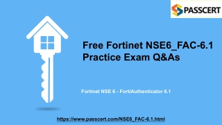 Fortinet NSE 6 - FortiAuthenticator 6.1 NSE6_FAC-6.1 Dumps