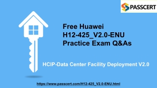 H12-425_V2.0-ENU HCIP-Data Center Facility Deployment V2.0 Dumps